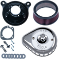 S&S CYCLE Mini Teardrop Stealth Air Cleaner Kit - Chrome 170-0441 — image 1