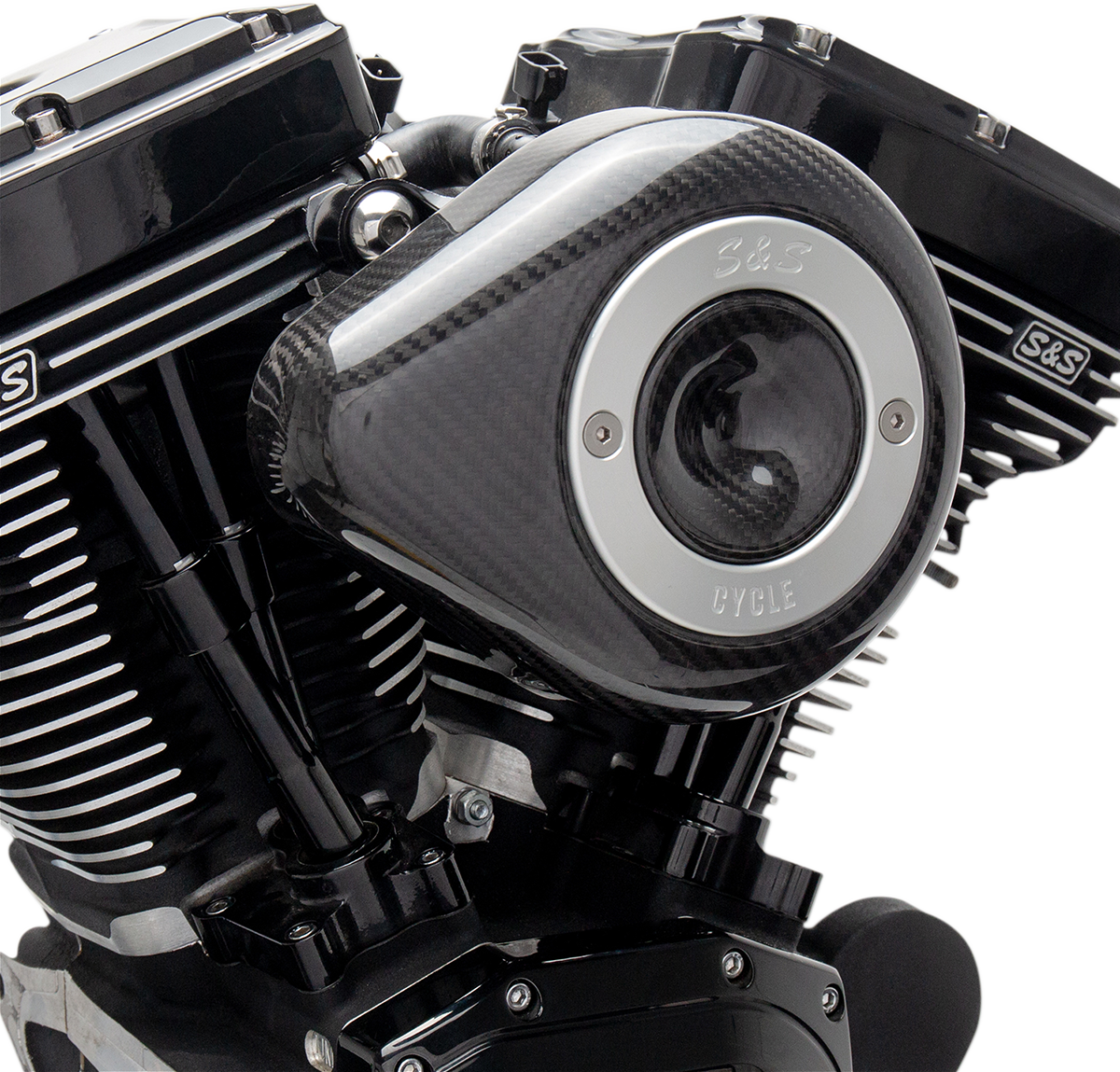 S&S CYCLE Air Cleaner Cover - Mini Teardrop - Carbon Fiber 170-0501 — image 2