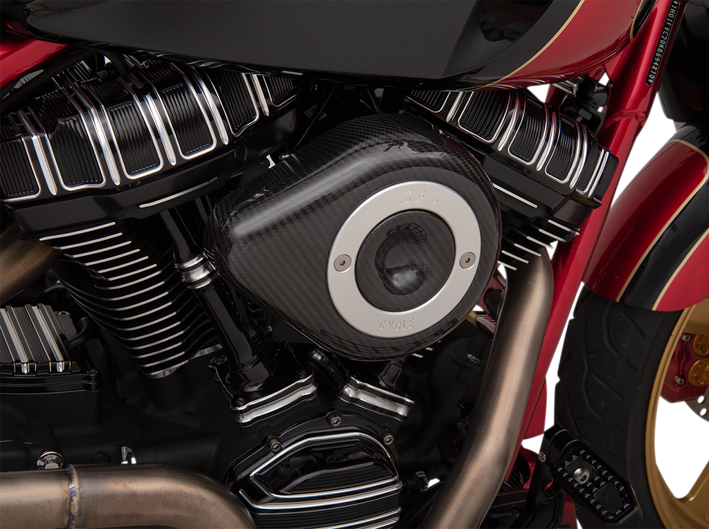 S&S CYCLE Air Cleaner Cover - Mini Teardrop - Carbon Fiber 170-0501 — image 3