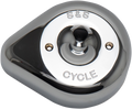 S&S CYCLE Air Cleaner Cover - Teardrop - Chrome 170-0530 — image 1