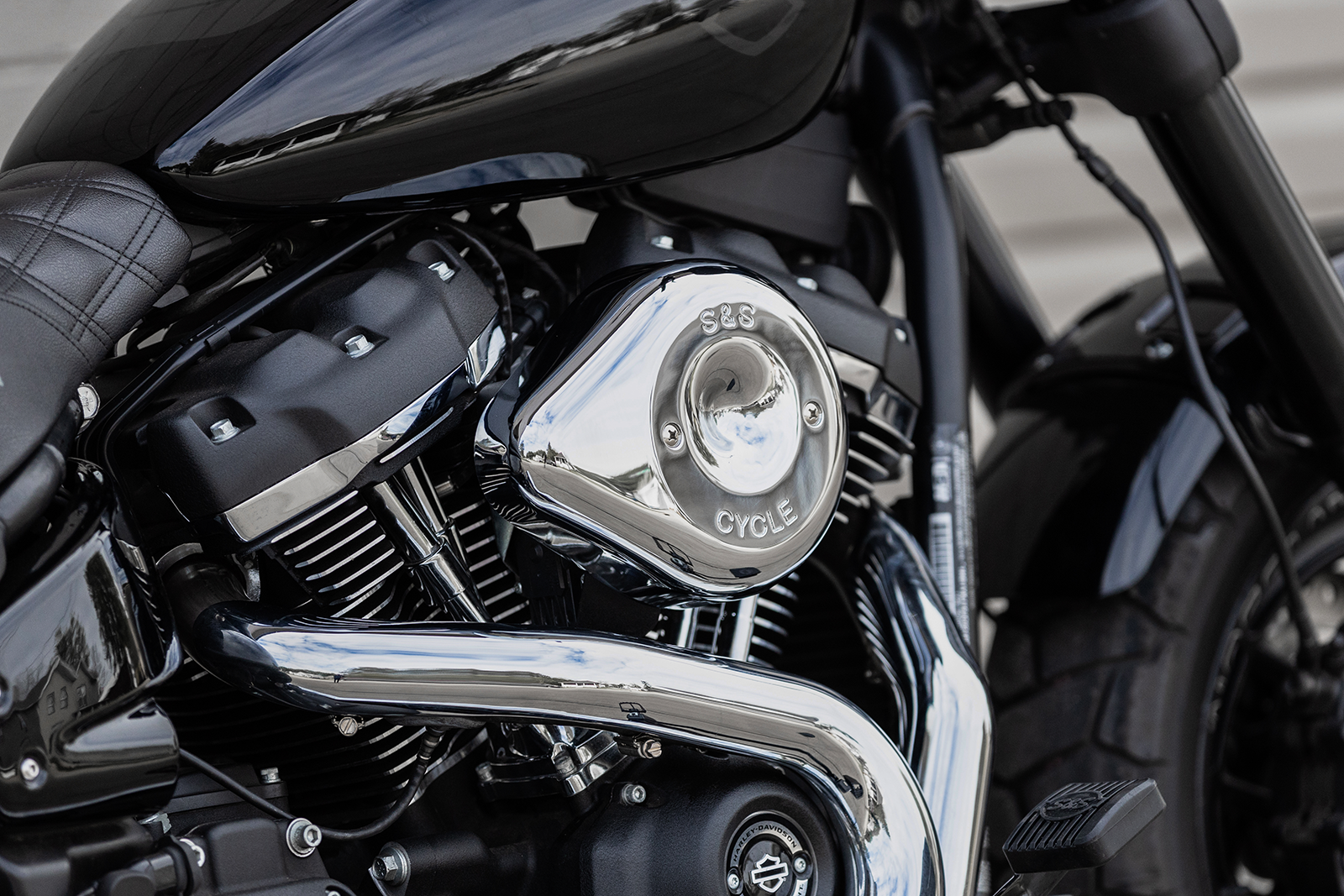 S&S CYCLE Air Cleaner Cover - Teardrop - Chrome 170-0530 — image 2