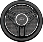 S&S CYCLE Air Cleaner Cover - Teardrop - Black 170-0531 — image 2