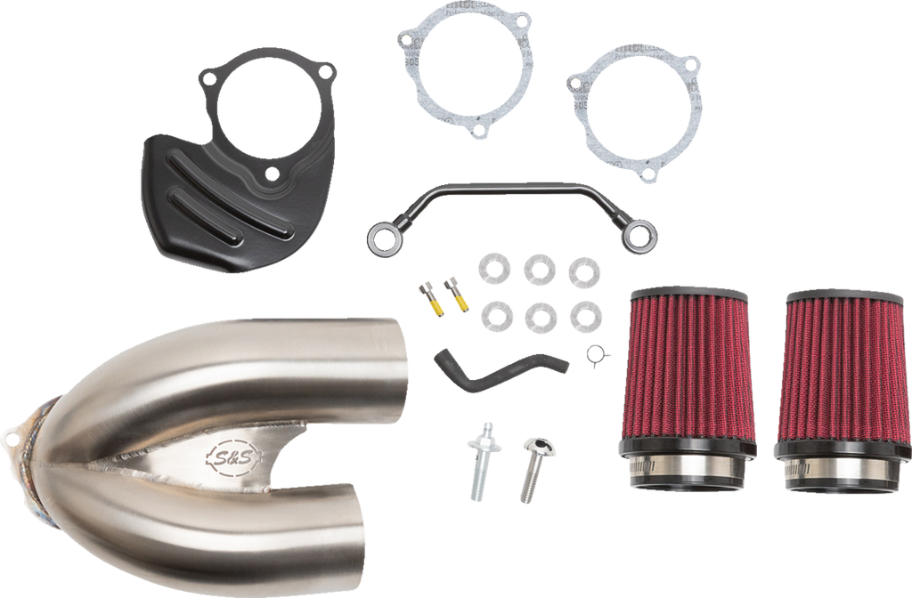 S&S CYCLE Tuned Induction Air Cleaner Kit - Stainless Steel 170-0565A — image 1