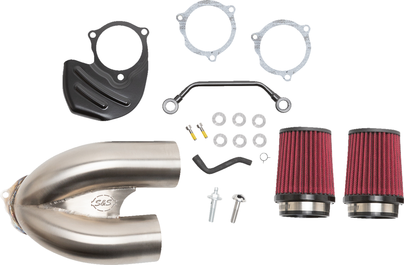 S&S CYCLE Tuned Induction Air Cleaner Kit - Stainless Steel 170-0565A — image 1