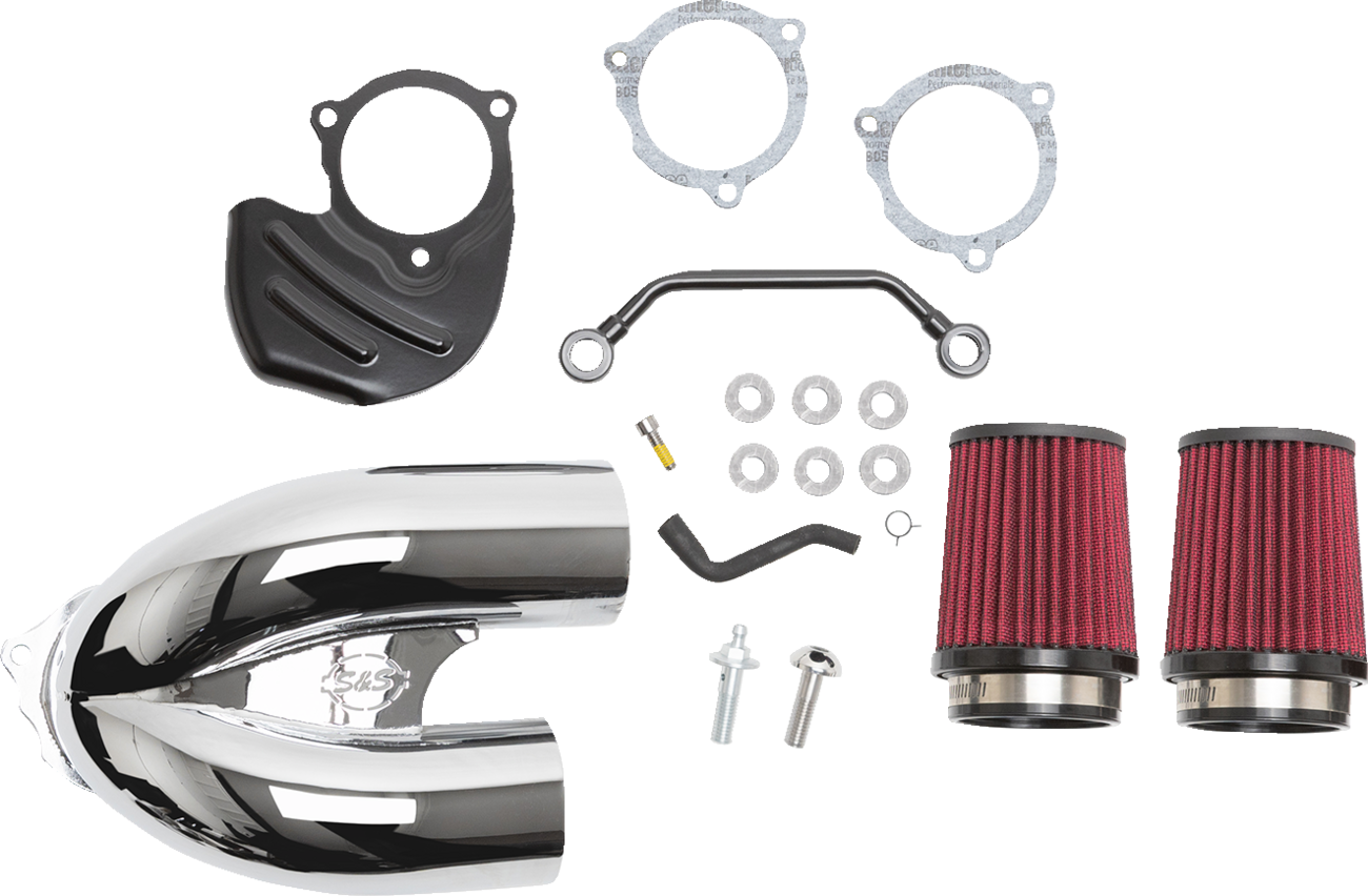 S&S CYCLE Tuned Induction Air Cleaner Kit - Chrome 170-0566A — image 1