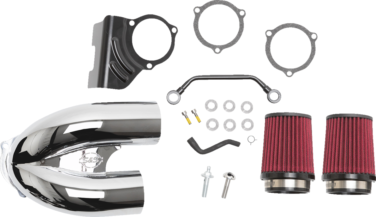S&S CYCLE Tuned Induction Air Cleaner Kit - Chrome 170-0636A — image 1