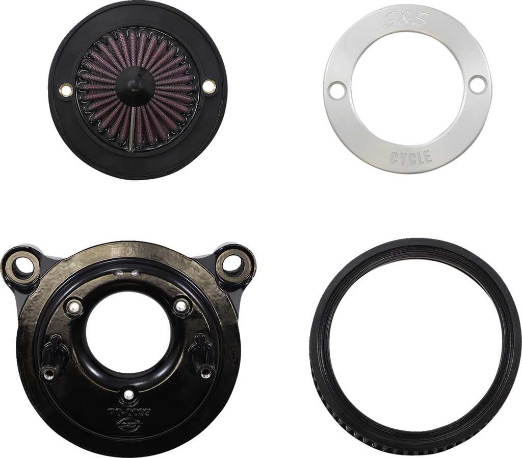 S&S CYCLE Air Stinger Stealth Air Cleaner Kit - Chrome Ring 170-0715A — image 2