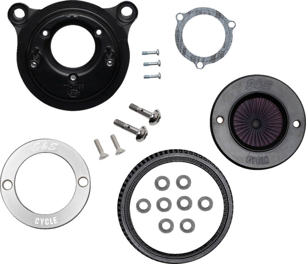 S&S CYCLE Air Stinger Stealth Air Cleaner Kit - Chrome Ring 170-0715A — image 5