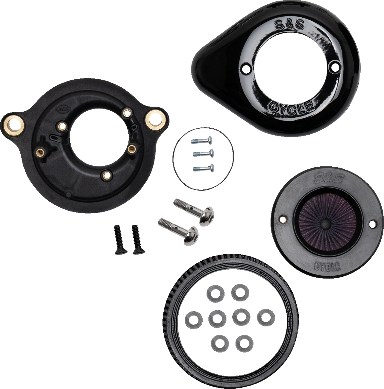 S&S CYCLE Air Stinger Stealth Air Cleaner Kit - Black 170-0718A — image 1