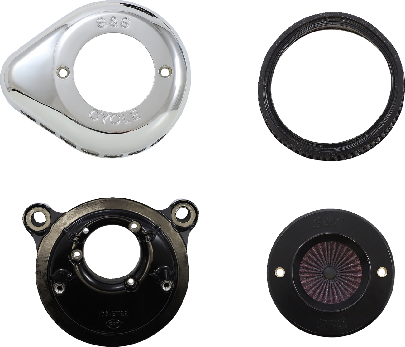 S&S CYCLE Air Stinger Stealth Air Cleaner Kit - Chrome 170-0721A — image 4