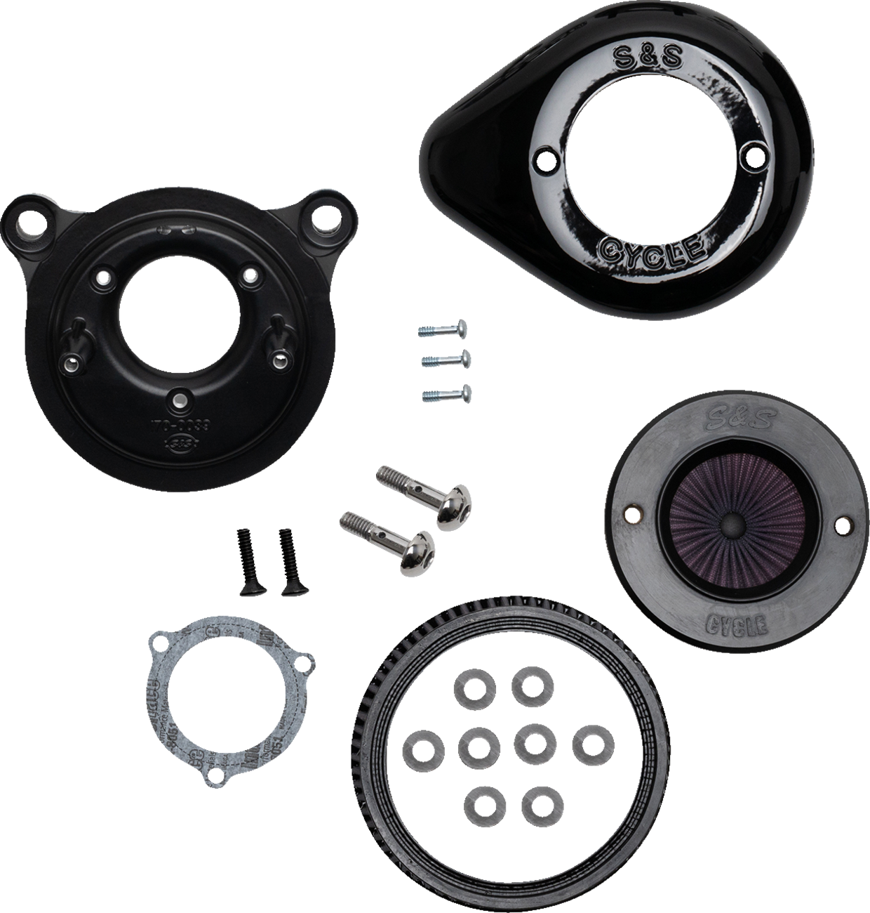 S&S CYCLE Air Stinger Stealth Air Cleaner Kit - Black 170-0722A — image 1