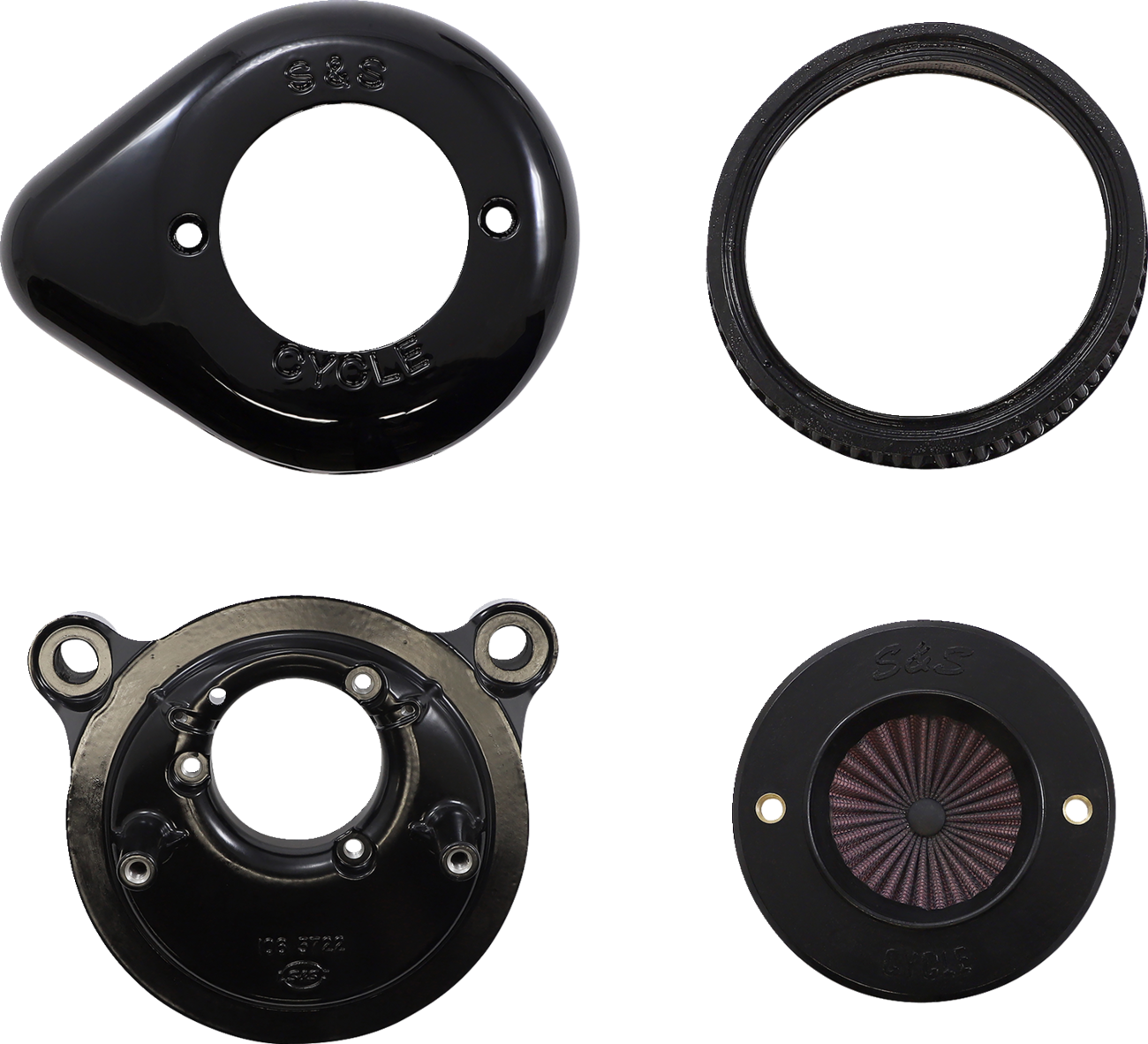 S&S CYCLE Air Stinger Stealth Air Cleaner Kit - Black 170-0722A — image 3