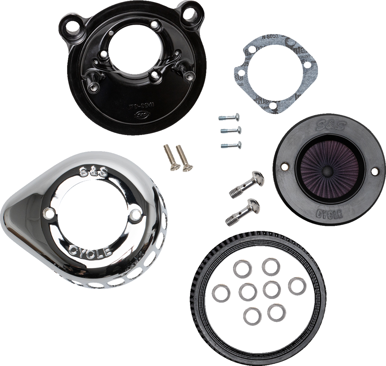 S&S CYCLE Air Stinger Stealth Air Cleaner Kit - Chrome 170-0725A — image 1