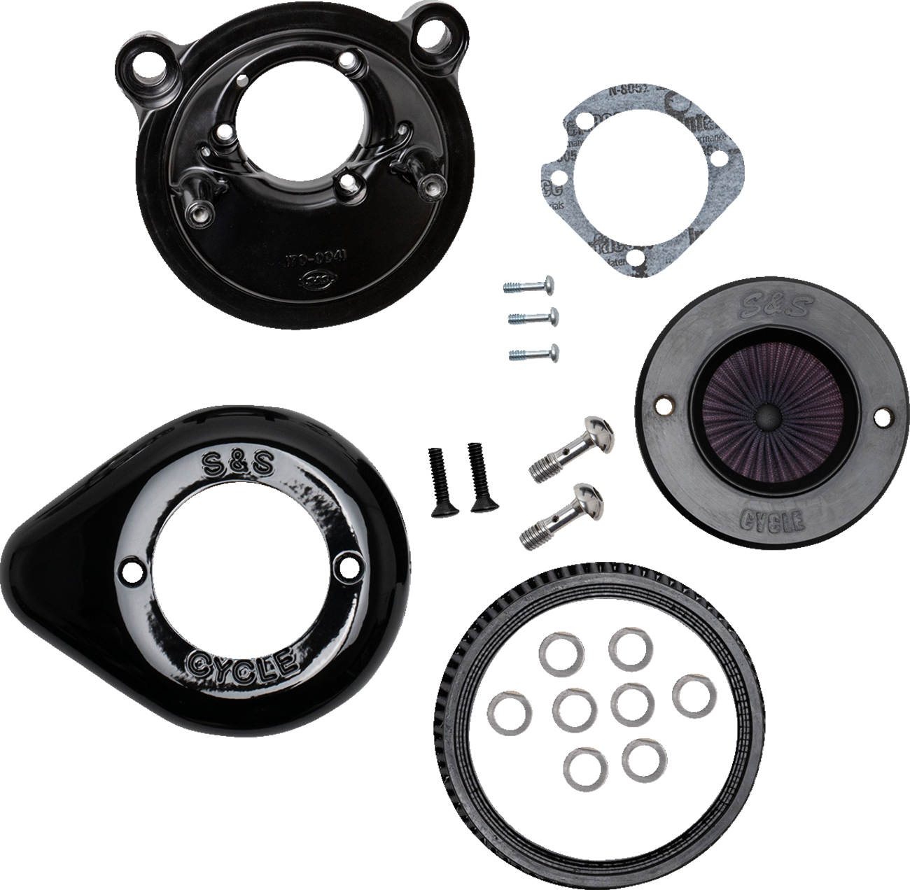 S&S CYCLE Air Stinger Stealth Air Cleaner Kit - Black 170-0726A — image 1