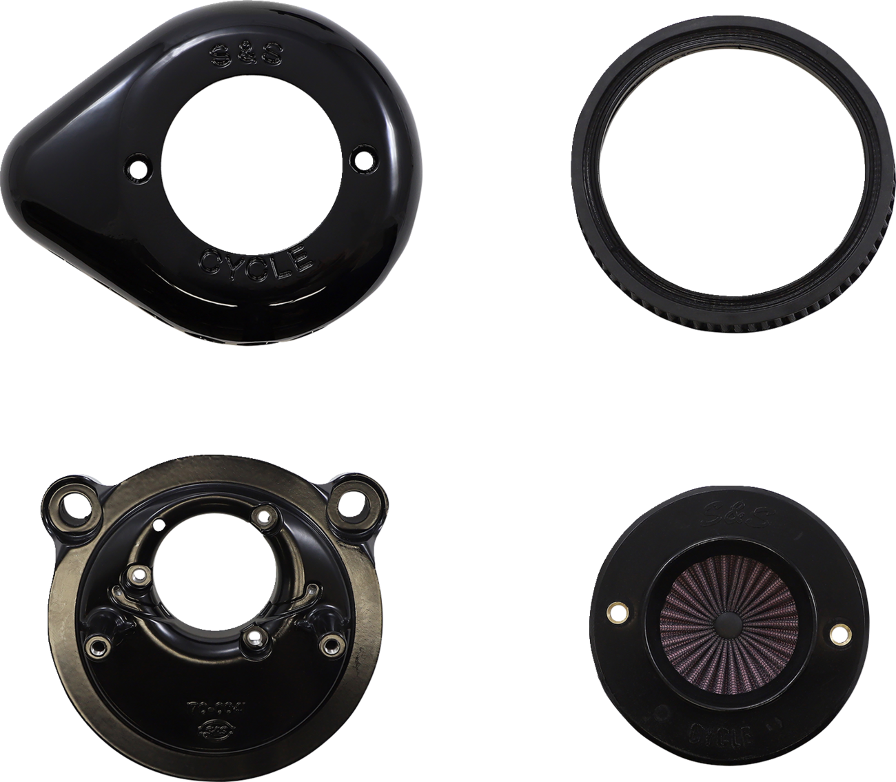 S&S CYCLE Air Stinger Stealth Air Cleaner Kit - Black 170-0726A — image 3