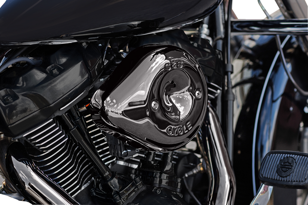 S&S CYCLE Stealth Teardrop Air Cleaner Cover - M8 - Lava Chrome 170-0779 — image 2