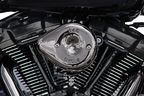 S&S CYCLE Stealth Mini Teardrop Air Cleaner Cover - M8 - Lava Chrome 170-0780 — image 1