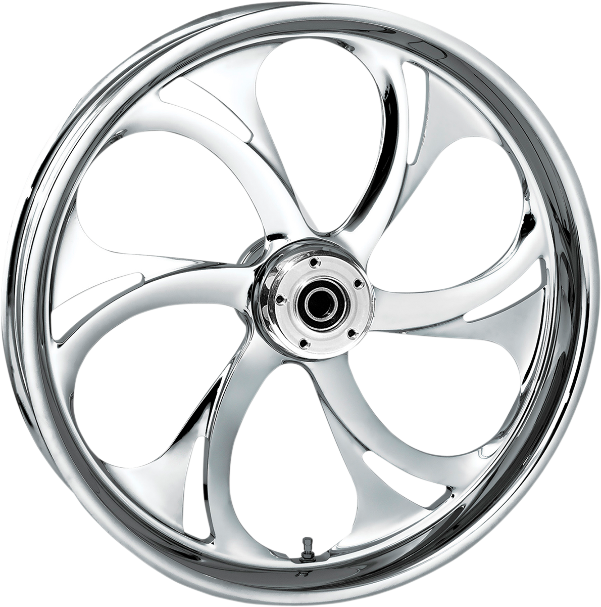 RC COMPONENTS Wheel - Recoil - Rear - Single Disc/with ABS - Chrome - 17x6.25 - '09-'23 FL — image 1
