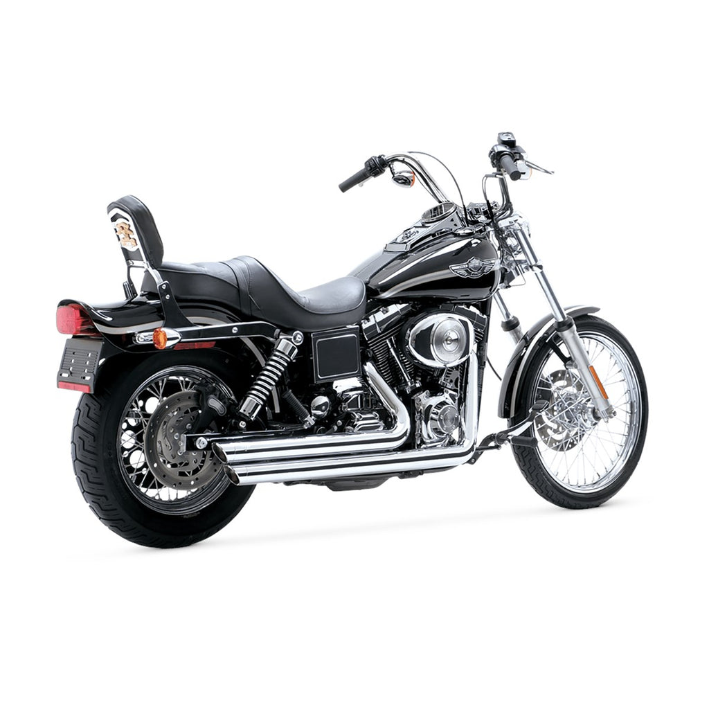 Vance & Hines Shortshots Staggered - Softail – Chrome – 17325 — manufacturer image 2