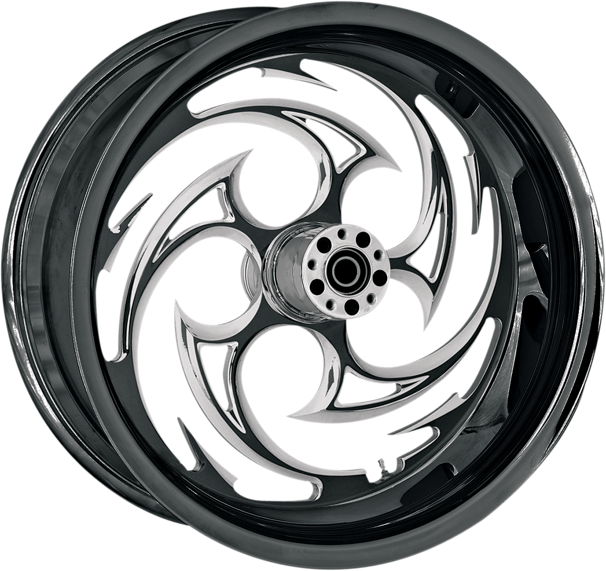 RC COMPONENTS Wheel - Savage Eclipse - Rear - Single Disc/with ABS - Black Eclipse - 18x5.50 - '09-'23 FL 18550-9210A-85E — image 1