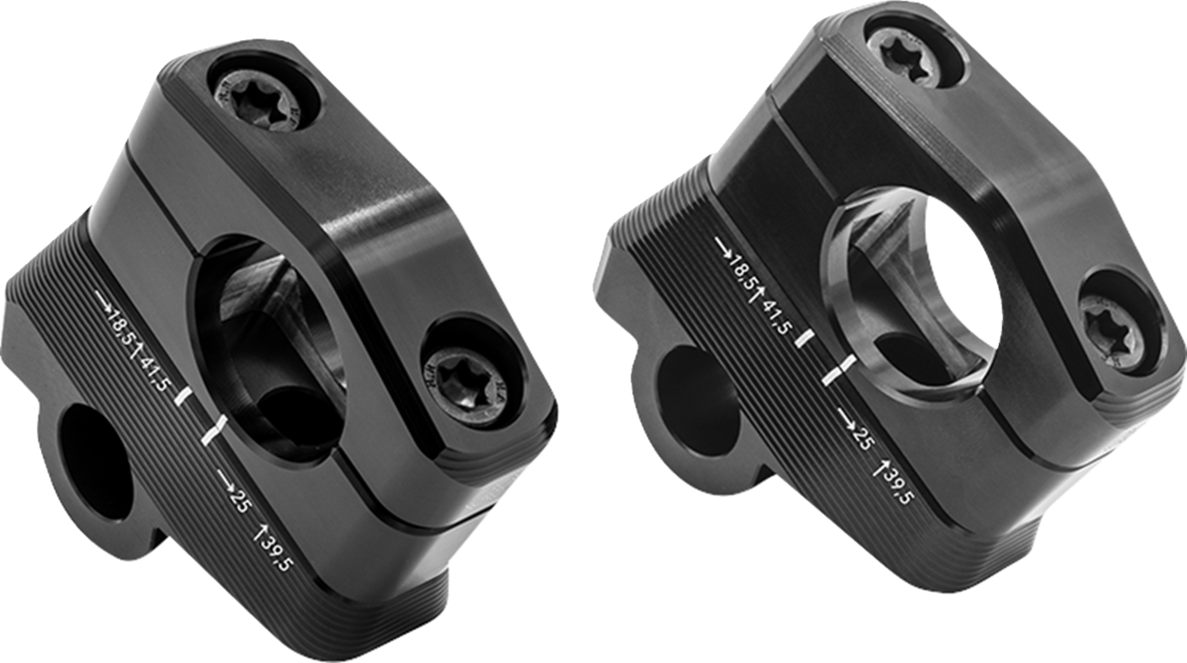 GILLES TOOLING 1D.GT Risers - Handlebar - Pan America - Black 1DGT-05-B — image 1