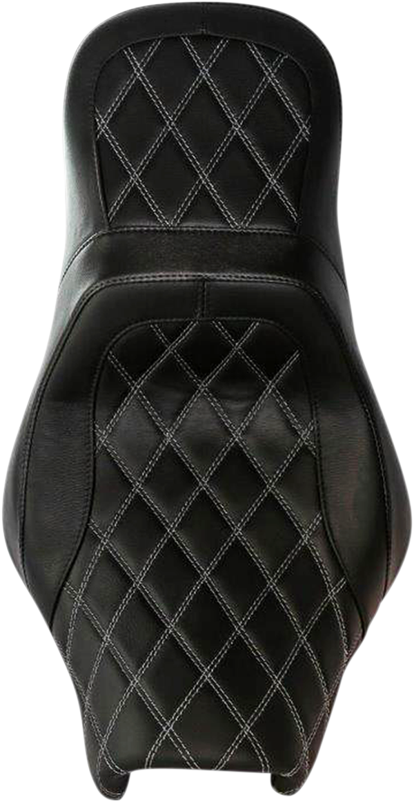DANNY GRAY Airhawk Weekday 2Up XL Seat - no Backrest Receptacle - Double Diamond Stitch - Air - XL '08-'23 21-411DIAAIR — image 1