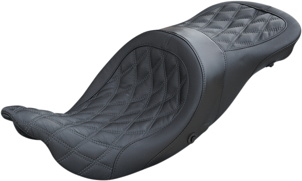 DANNY GRAY Longhaul 2Up Seat - Double Diamond w/ Charcoal Gray Thread - FL '08-'23 21-412DIAAIR — image 1