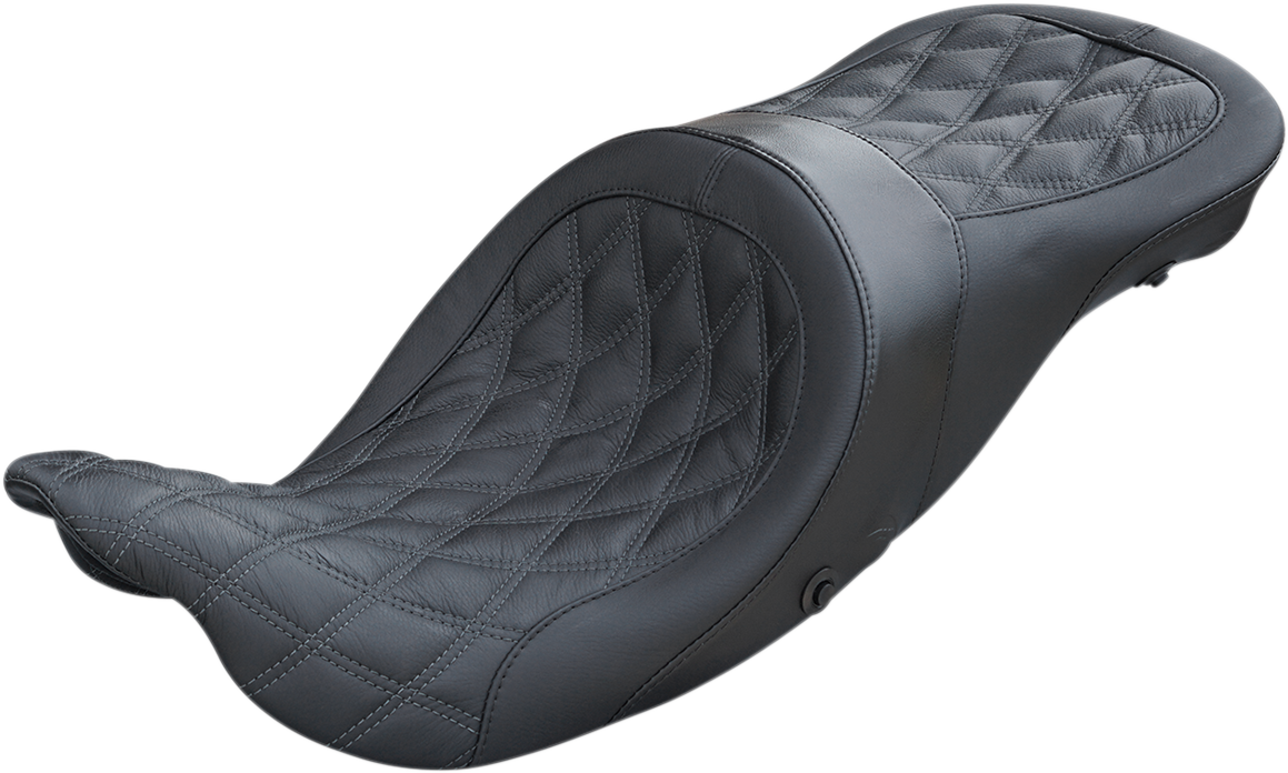 DANNY GRAY Longhaul 2Up Seat - Double Diamond w/ Charcoal Gray Thread - FL '08-'23 21-412DIAAIR — image 1