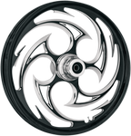 RC COMPONENTS Wheel - Savage Eclipse - Front - Single Disc/with ABS - Black Eclipse - 21x2.15 - '07-'10 FXST 21215-9927-85E — image 2