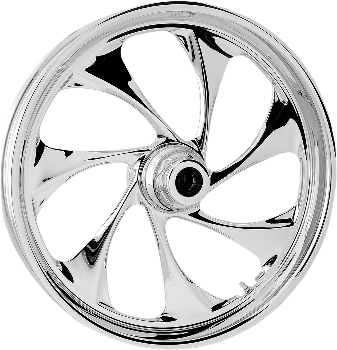 RC COMPONENTS Wheel - Drifter - Front - Dual Disc/without ABS - Chrome - 21x3.5 - '08-'23 FLT 21350-9031-101C — image 1