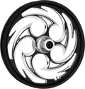 RC COMPONENTS Wheel - Savage Eclipse - Front - Dual Disc/without ABS - Black Eclipse - 21x3.5 - '08-'13 FLT 21350-9031-85E — image 1