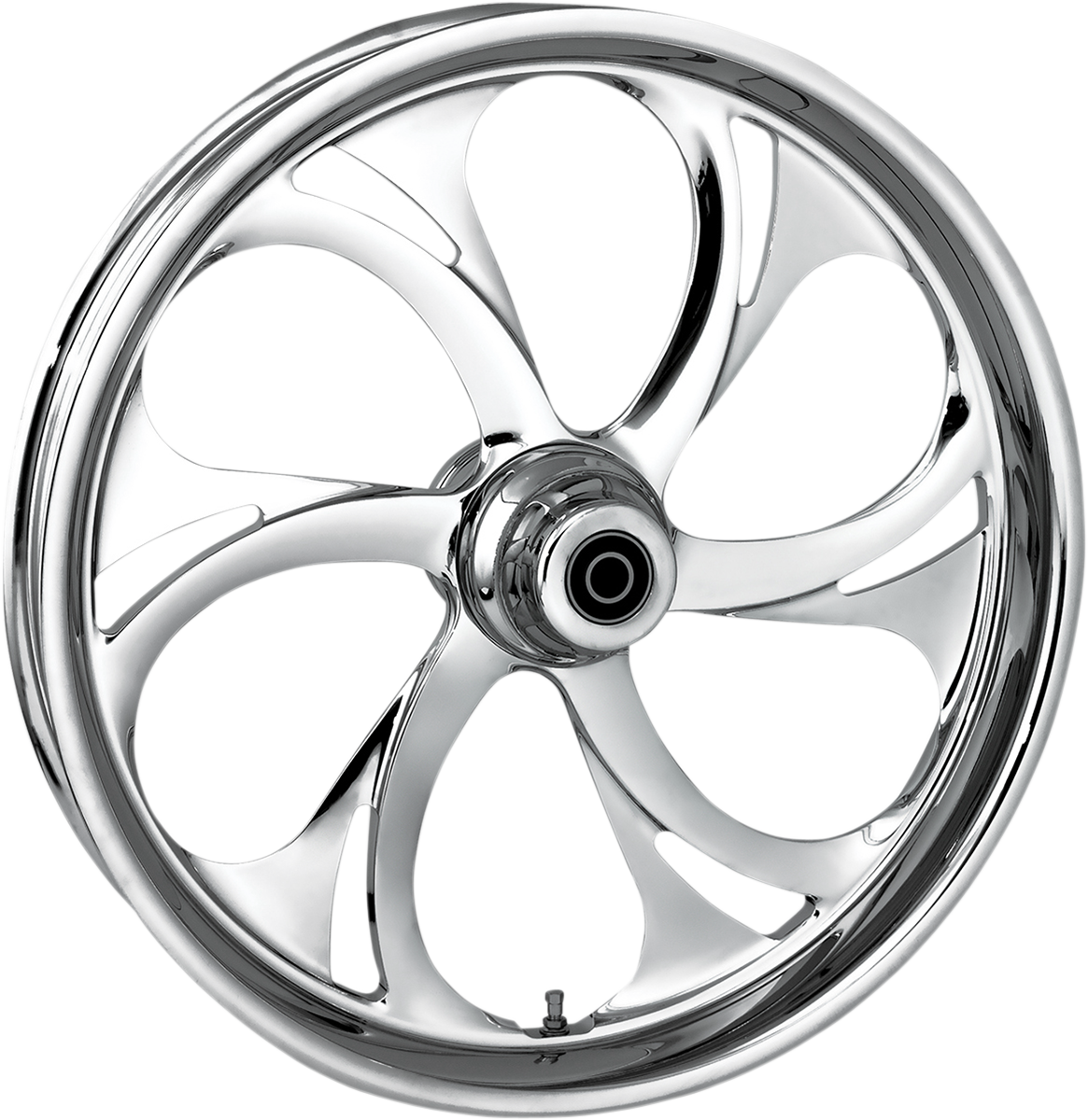RC COMPONENTS Wheel - Recoil - Front - Single Disc/without ABS - Chrome - 21x3.5 - '08-'23 FLT — image 1