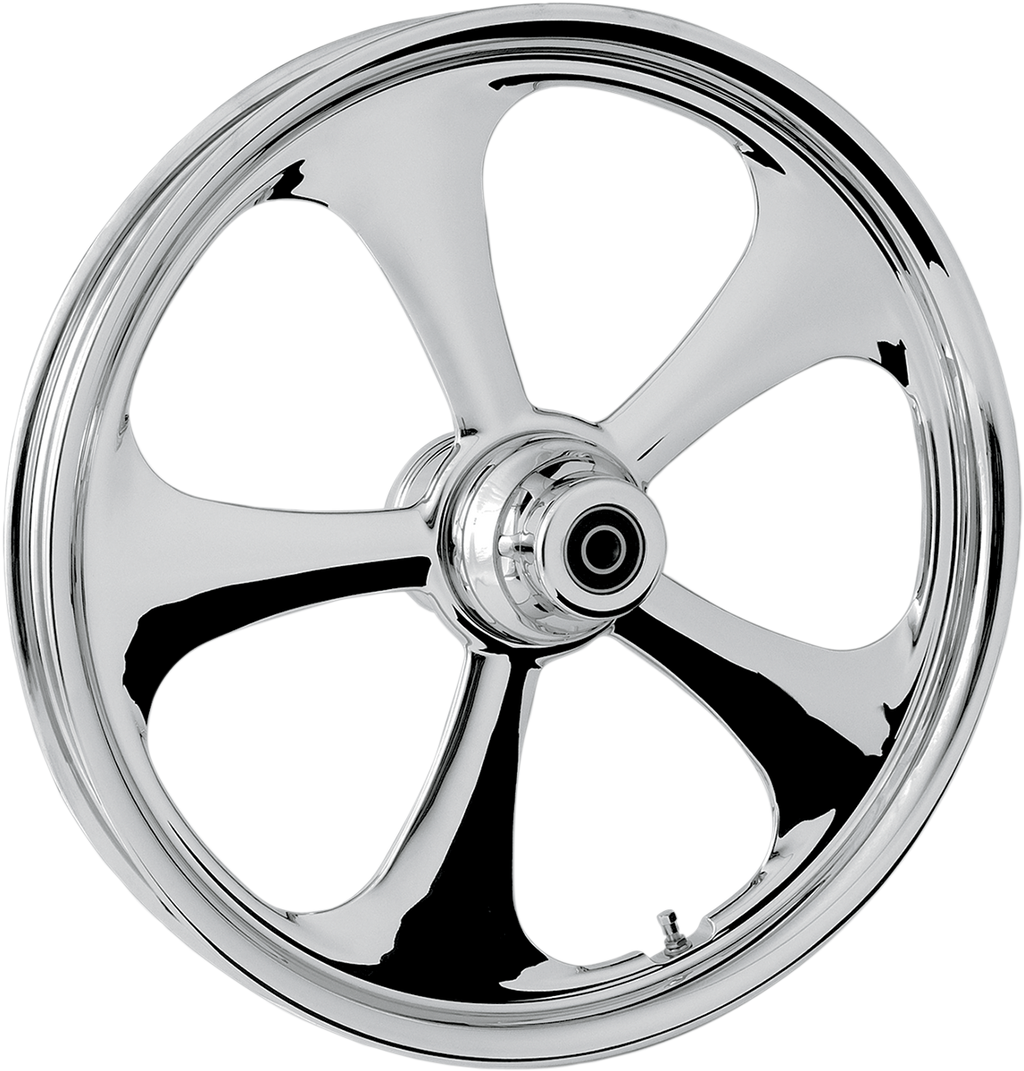 RC COMPONENTS Wheel - Nitro - Front - Dual Disc/without ABS - Chrome - 21x3.5 - '00-'07 FLT 21350-9917-92C — image 1