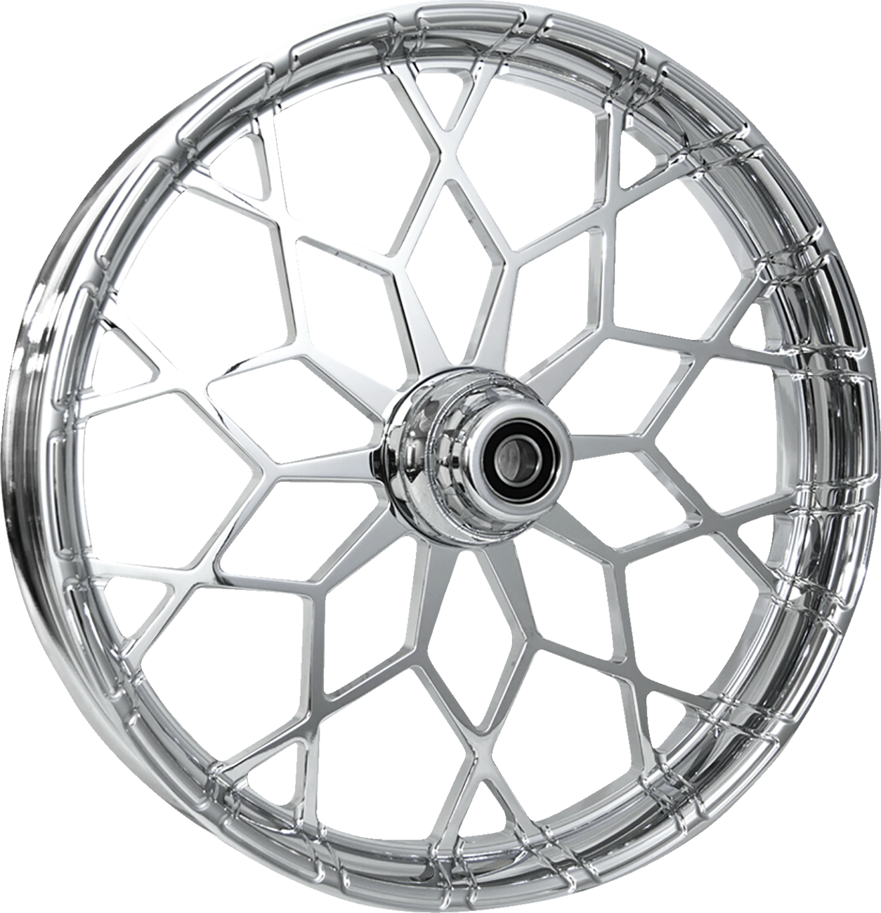 RC COMPONENTS Wheel - Phenom - Front - Dual Disc/with ABS - Chrome - 21x3.5 - FLH — image 1