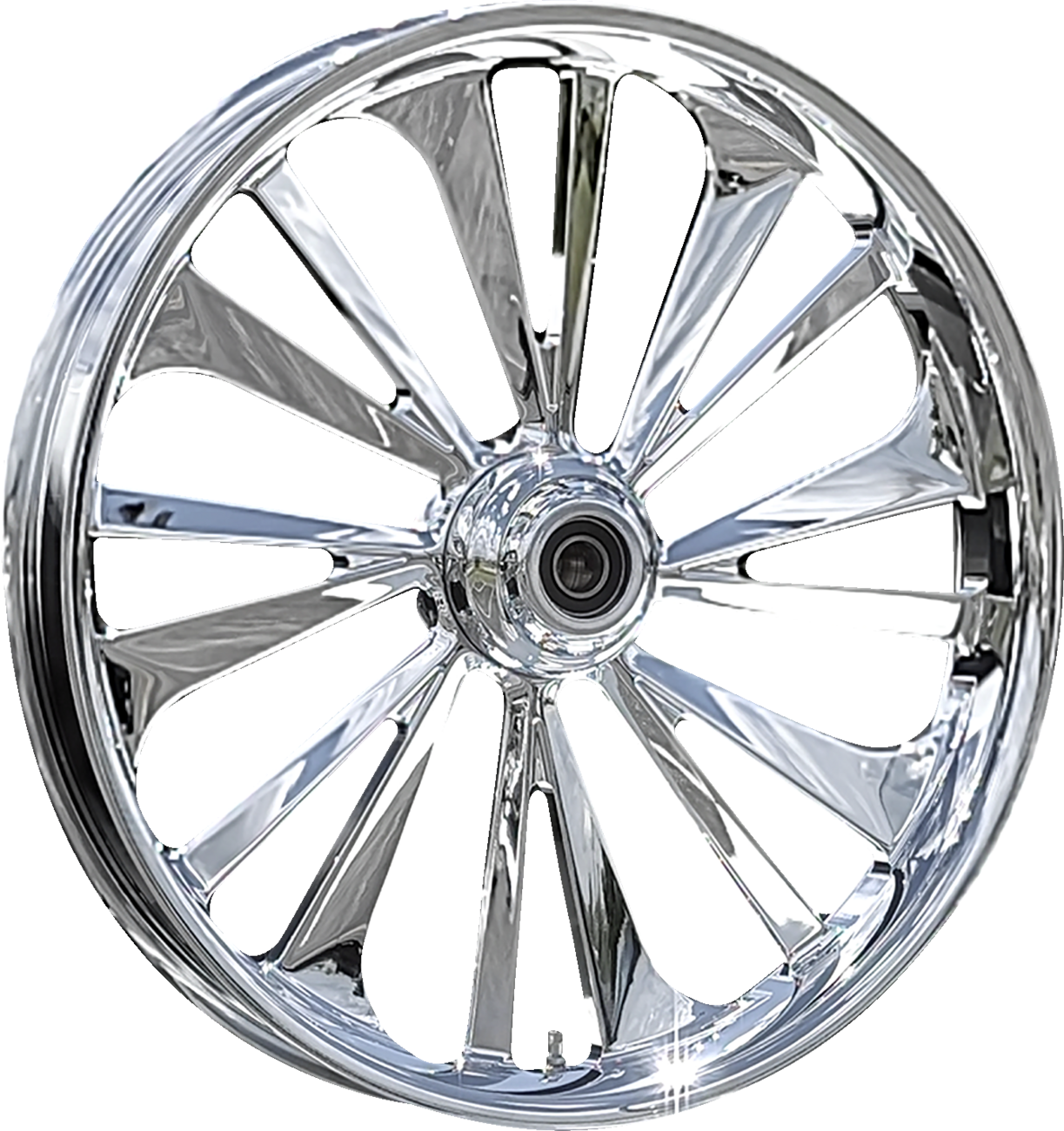 RC COMPONENTS Wheel - Dillinger - Front - Dual Disc/with ABS - Chrome - 21x3.5 - FLH — image 1