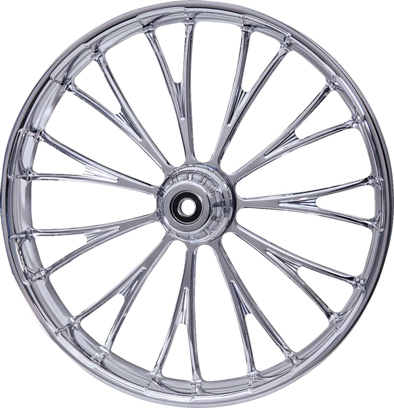 RC COMPONENTS Wheel - Dynasty - Front - Dual Disc/without ABS - Chrome - 21x3.5 - FLH — image 1