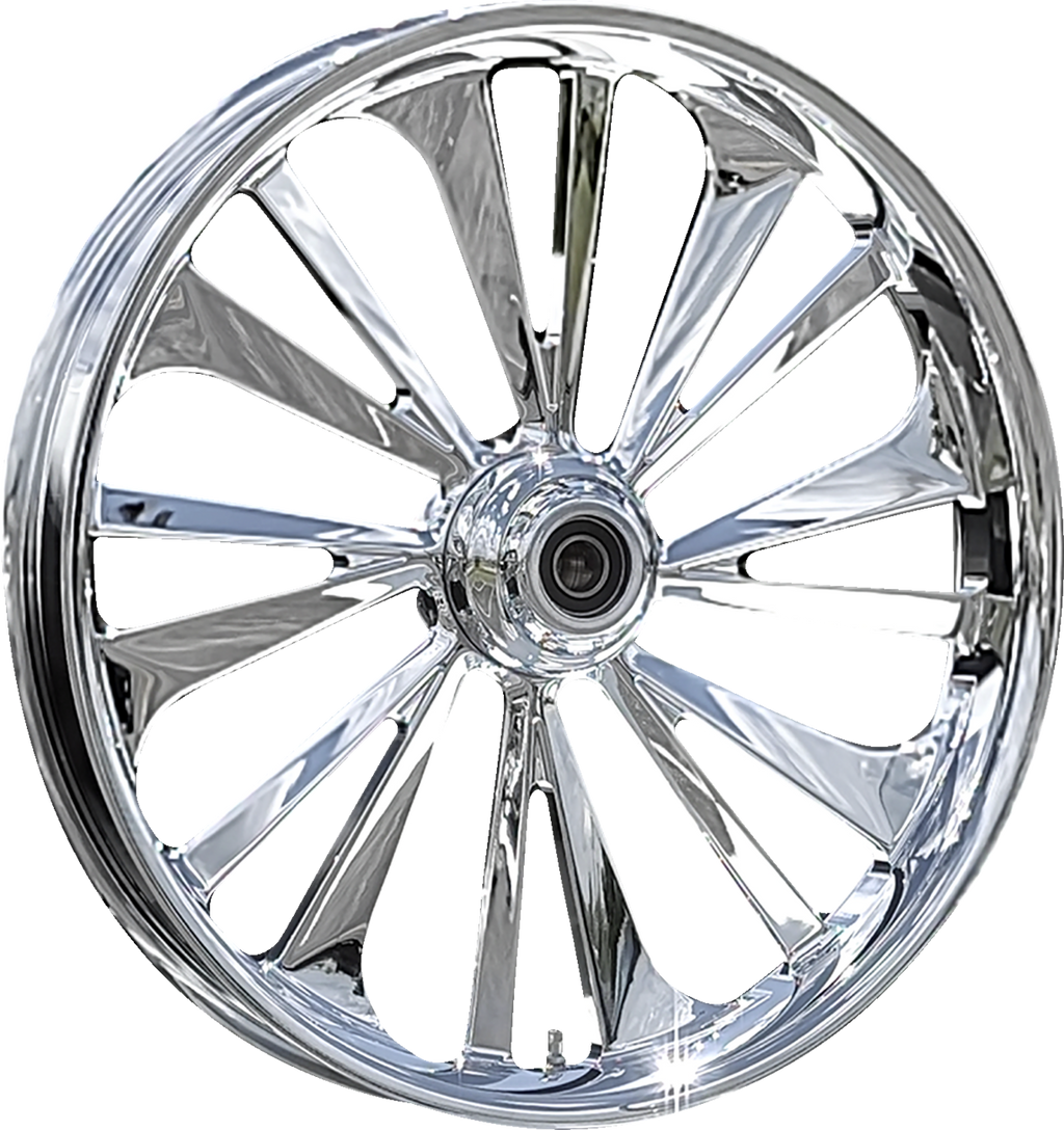 RC COMPONENTS Wheel - Dillinger - Front - Dual Disc/without ABS - Chrome - 21x3.5 - FLH — image 1