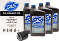 S&S CYCLE Oil Change Kit - Black Filter - '84-'99 Big Twin/'86-'22 Sportster - 4 US quarts 218941 — image 1