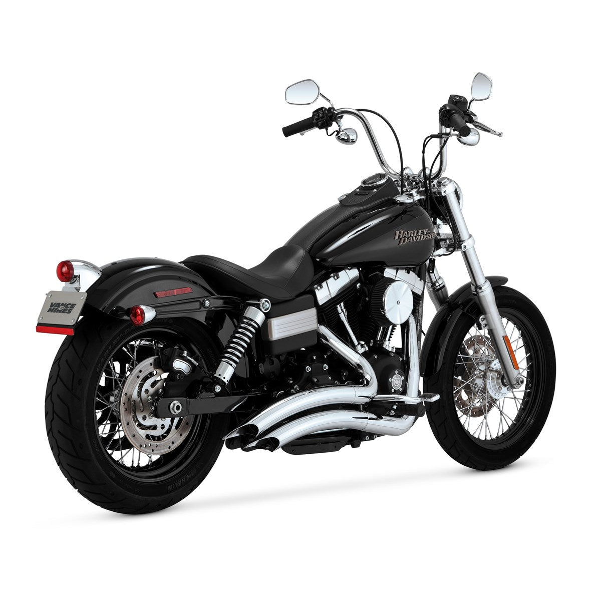 Vance & Hines Big Radius 2-2 - Dyna – Chrome – 26081 — manufacturer image 1