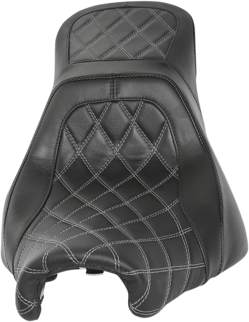 DANNY GRAY Airhawk Weekday 2Up XL Seat - no Backrest Receptacle - Double Diamond Stitch - Air - FXBR/S '18-'23 24-811DIAAIR — image 1
