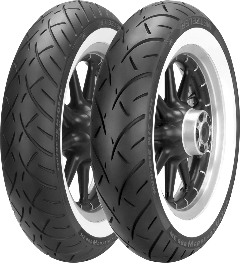 METZELER Tire - ME 888 Marathon™ Ultra - Front - 130/90-16 - Wide Whitewall - 67H 2407600 — image 1