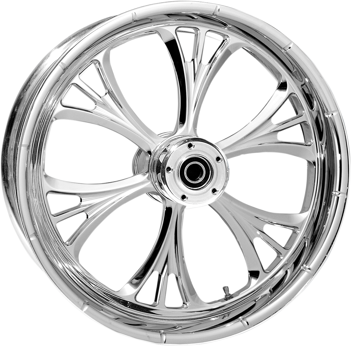 RC COMPONENTS Wheel - Majestic - Front - Single Disc/without ABS - Chrome - 26x3.75 - '08-'23 FLT — image 1