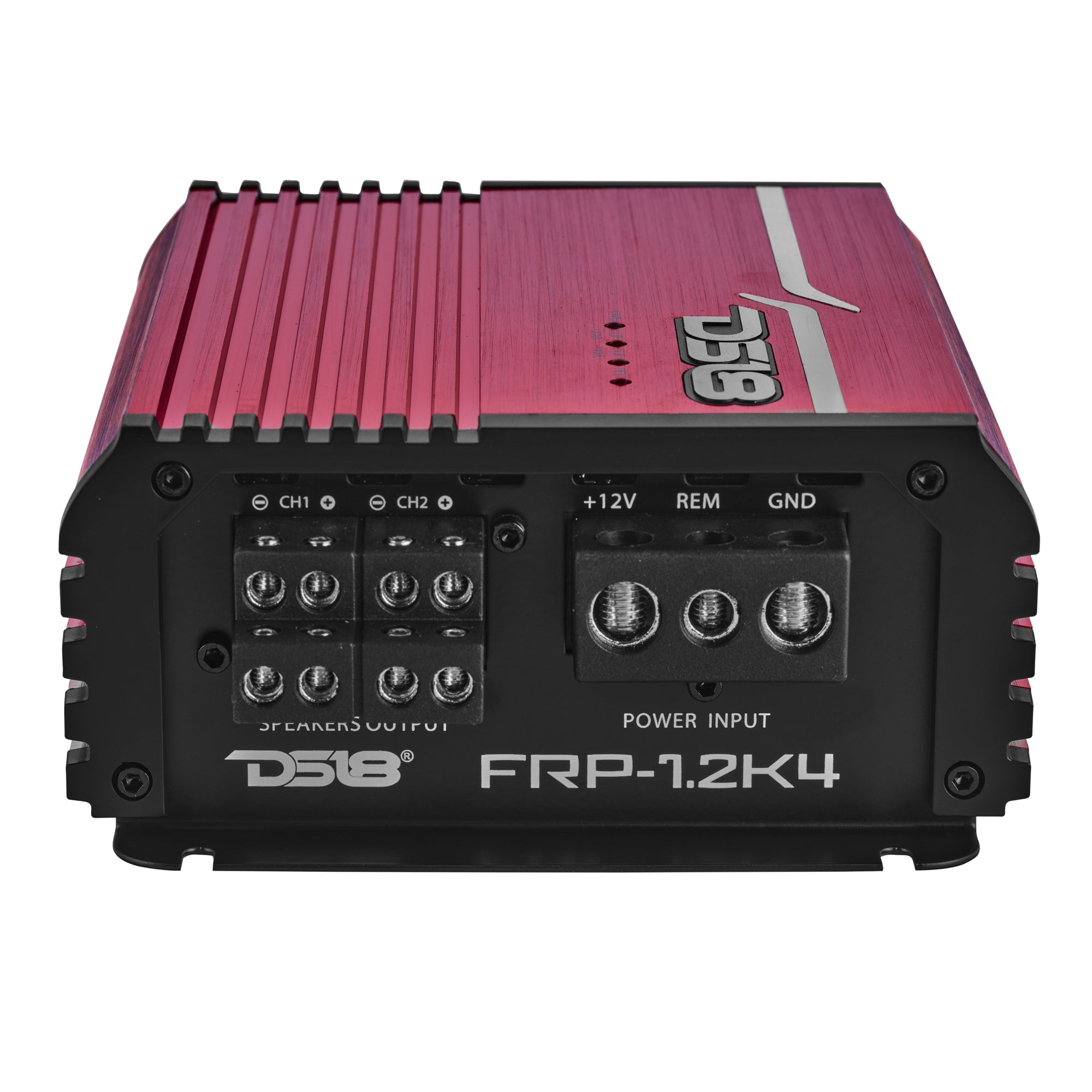 DS18 FRP-1.2K4/RD Compact 4-Channel Full-Range Class-D Amplifier | 1200W RMS - Red — image 4
