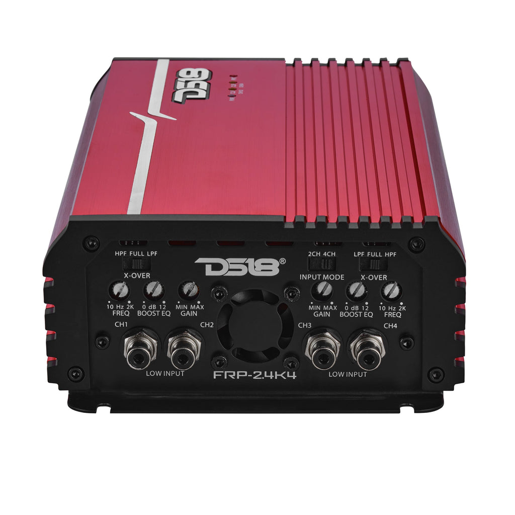 DS18 FRP-2.4K4/RD Compact 4-Channel Full-Range Class-D Amplifier | 2400W RMS - Red — image 4