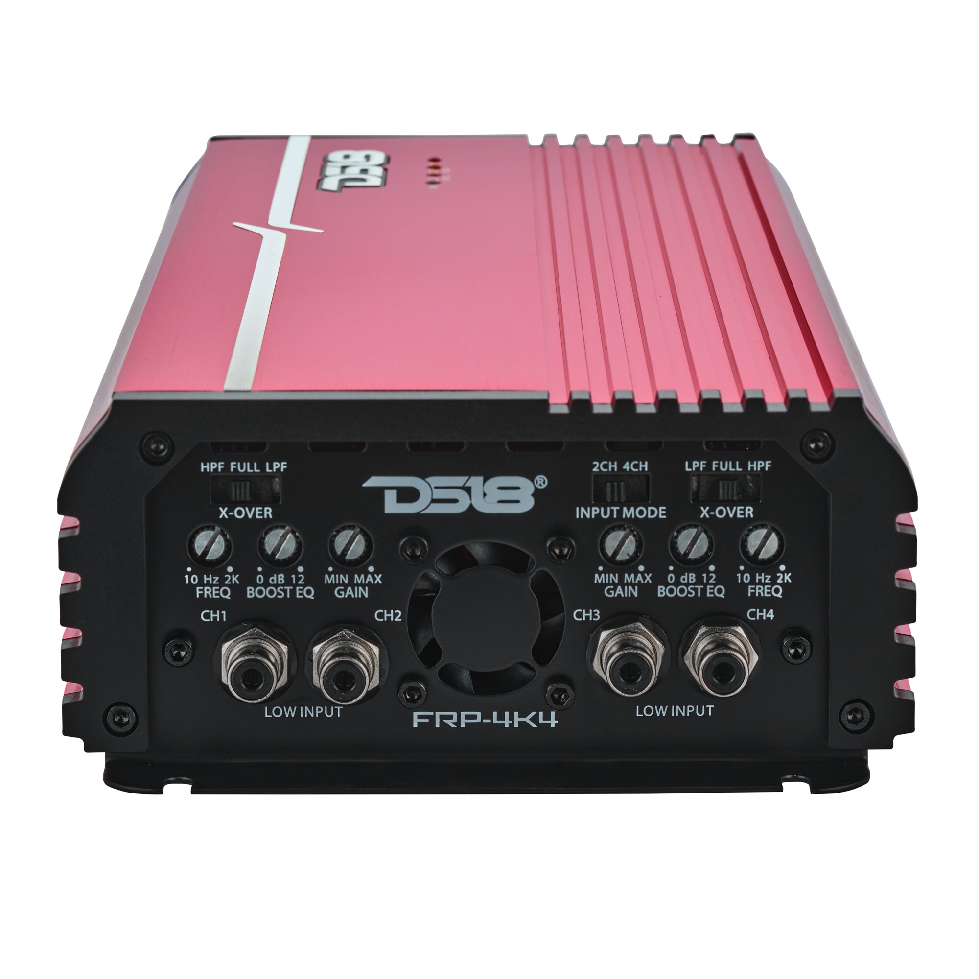 DS18 FRP-4K4/RD Compact 4-Channel Full-Range Class-D Amplifier | 4000W RMS - Red — image 3