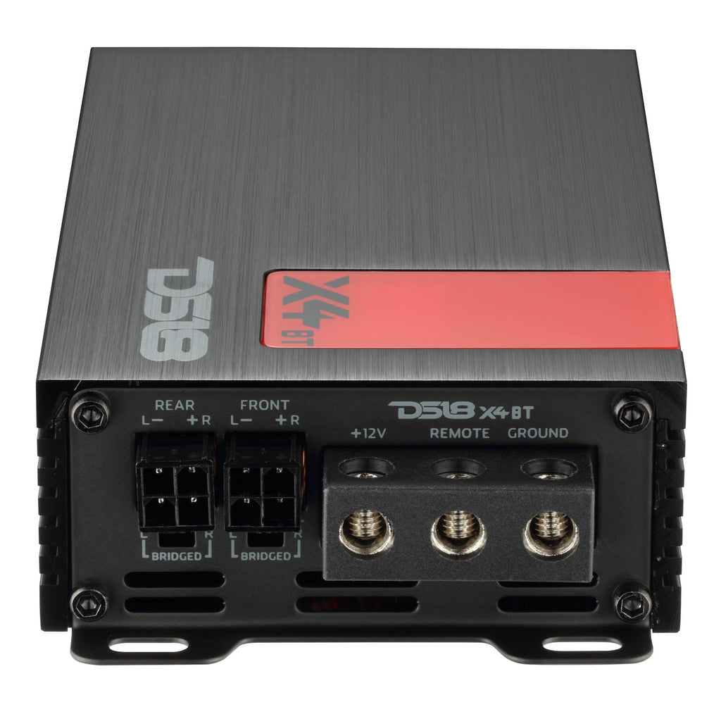 DS18 X4BT X 4-Channel Ultra Compact Full-Range Amplifier with Bluetooth Connectivity - 4 x 70 Watts Rms — image 4