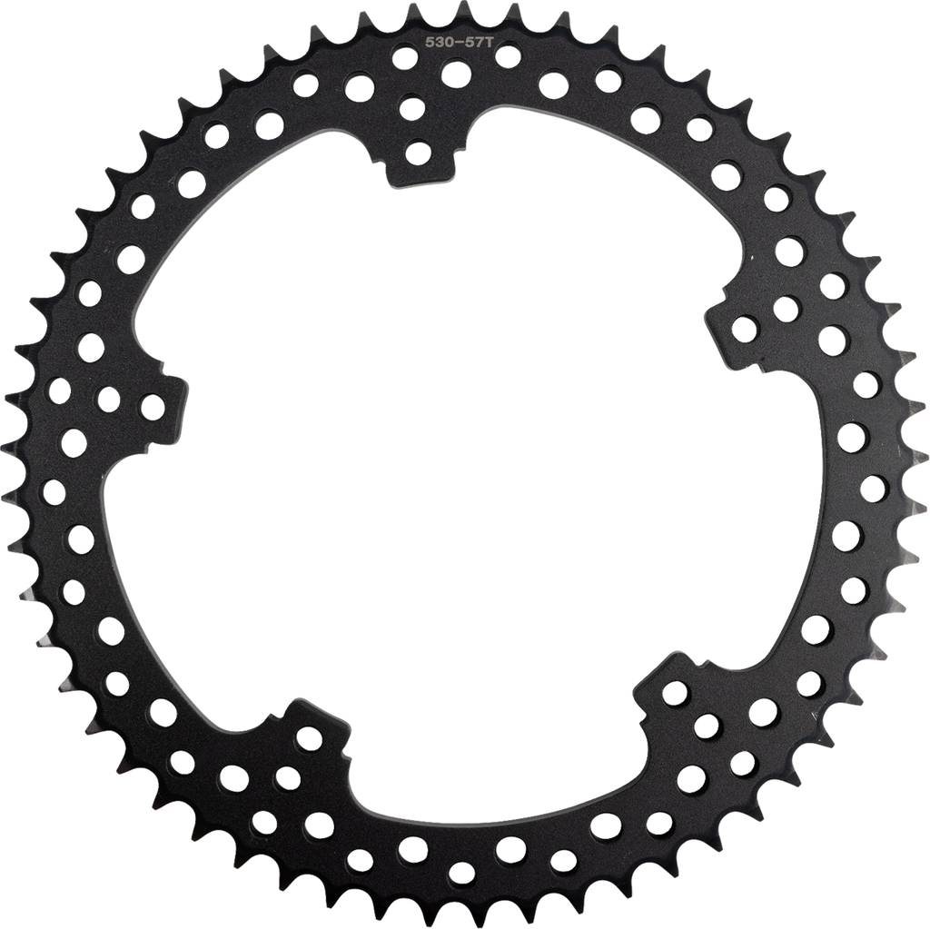 ARLEN NESS Rear Sprocket - Jagged - 57 Tooth - Black - FLT/FLH 300-204 — image 1