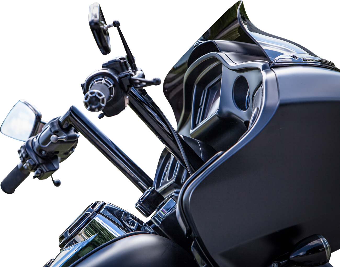 KHROME WERKS Buck-50 Handlebar - FLT - 12" - Black 300722 — image 2