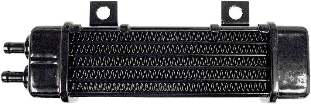 JAGG OIL COOLERS Universal Oil Cooler - 6-Row - Gloss Black — image 1