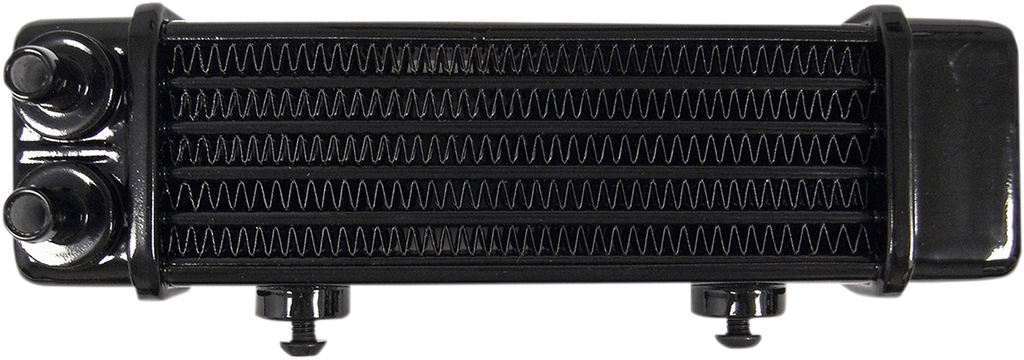 JAGG OIL COOLERS Universal Oil Cooler - 6-Row - Gloss Black — image 1